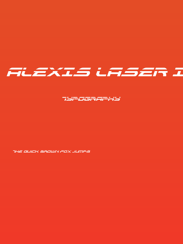 Alexis Laser Italic Poster
