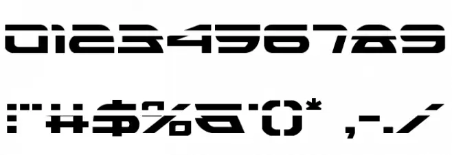 Alexis Laser Font OTHER CHARS