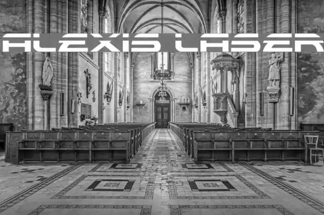 Alexis Laser Font examples