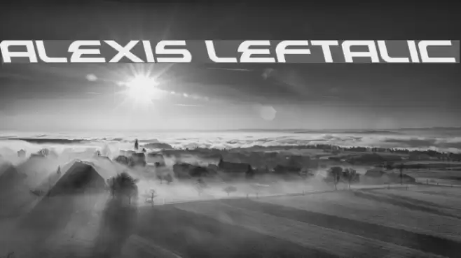 Alexis Leftalic Fonte examples