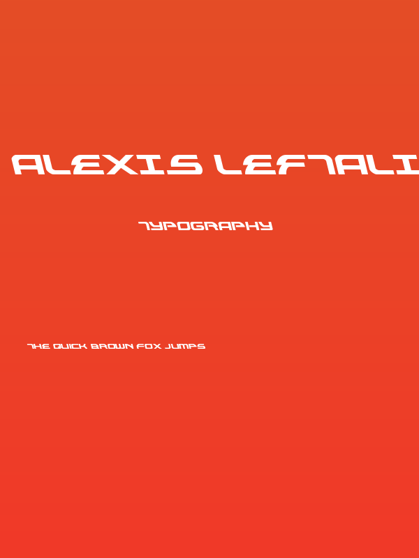 Alexis Leftalic Poster