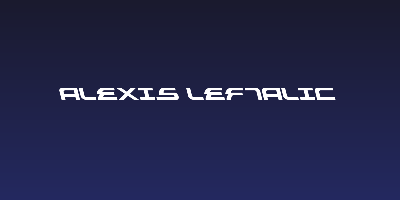 Alexis Leftalic Social Header