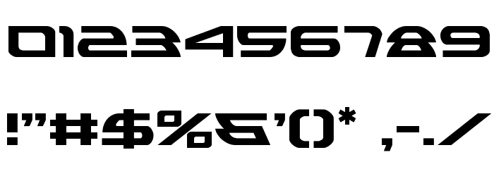 Alexis Regular Font OTHER CHARS