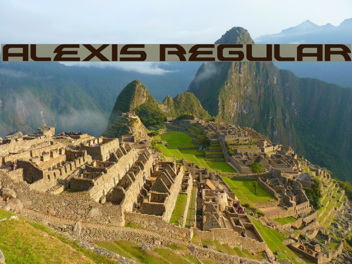 Alexis Regular Font examples