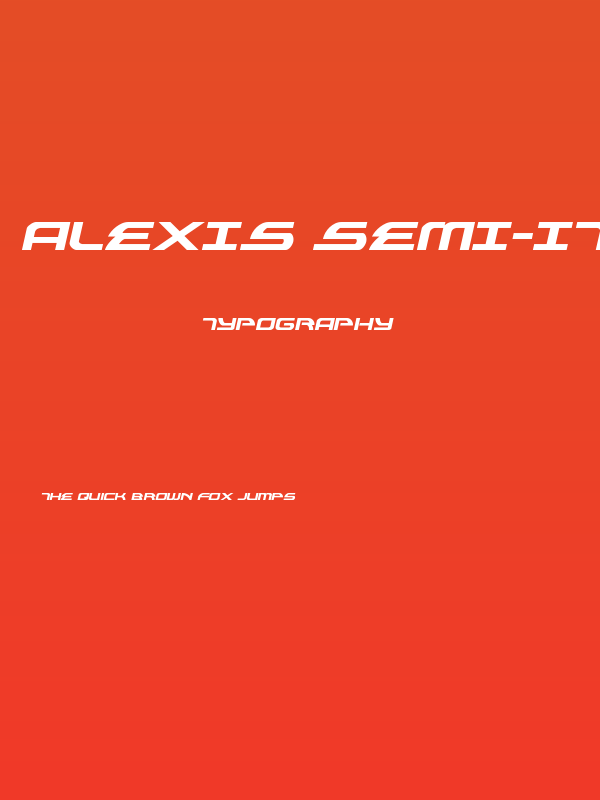 Alexis Semi-Italic Poster