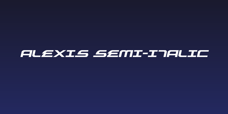Alexis Semi-Italic Social Header