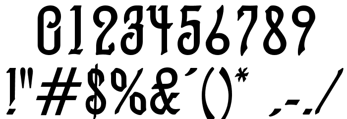 AlexisScriptOpti Font OTHER CHARS