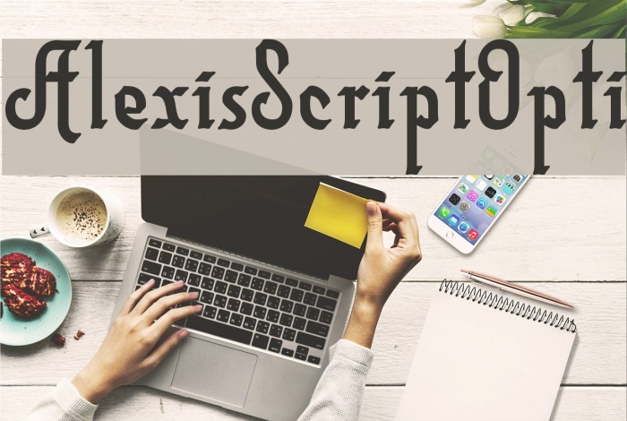 AlexisScriptOpti Font examples