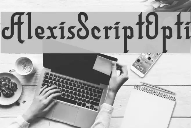 AlexisScriptOpti Font examples