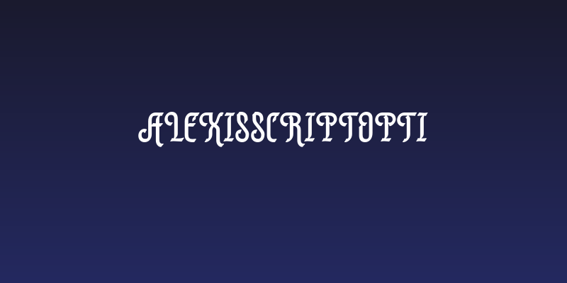 AlexisScriptOpti Social Header