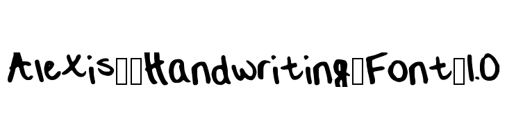 Alexis__Handwriting_Font_1.0  لخطوط تنزيل