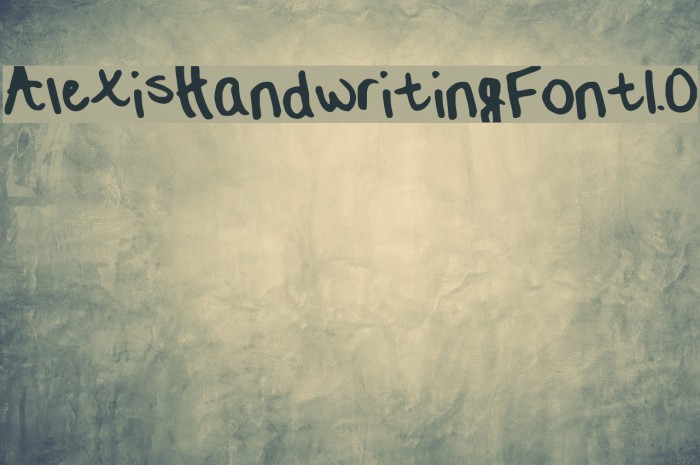 Alexis__Handwriting_Font_1.0 Font examples