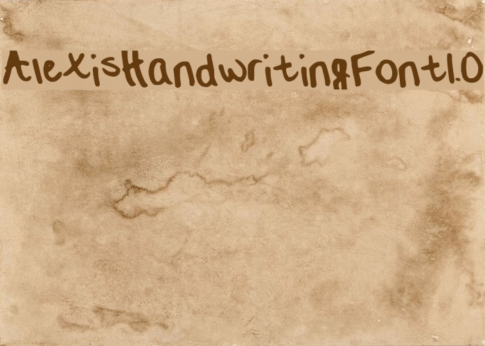 Alexis__Handwriting_Font_1.0 Font examples