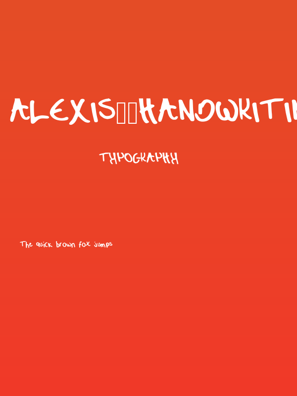 Alexis__Handwriting_Font_1.0 Poster
