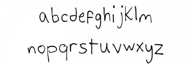 Alex's Writing Regular 字体 小写