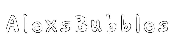 AlexsBubbles Font