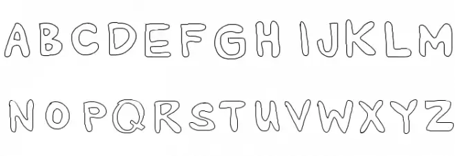 AlexsBubbles Schriftart Groß
