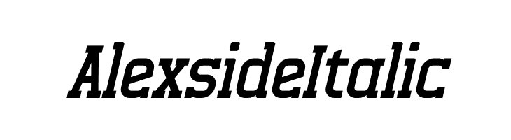 Alexside Italic  baixar fontes gratis