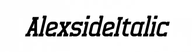 Alexside Italic  Fuentes Gratis Descargar
