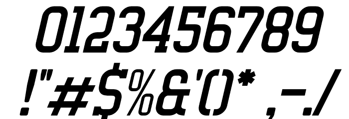 Alexside Italic Font OTHER CHARS