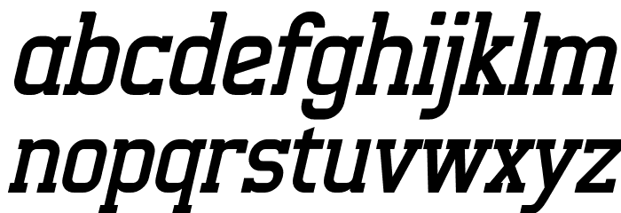 Alexside Italic Font LOWERCASE