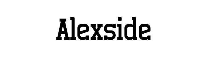 Alexside  Frei Schriftart Herunterladen