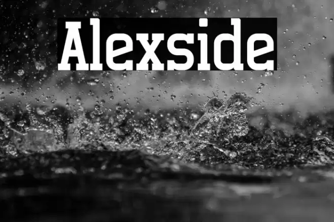 Alexside Font examples