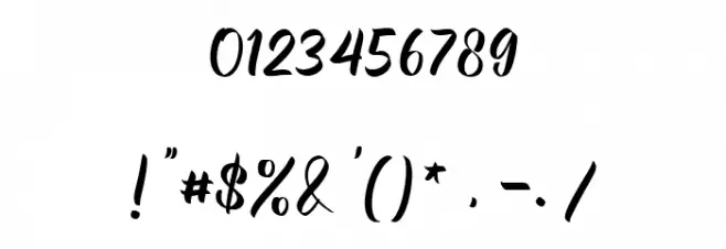 Alexturners Font OTHER CHARS