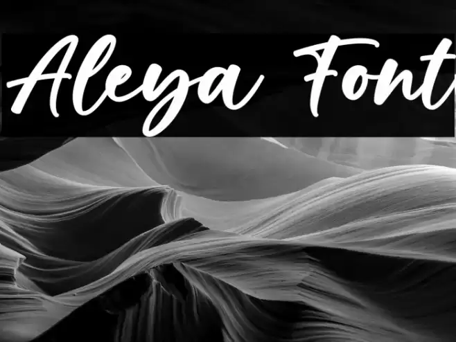 Aleya फ़ॉन्ट examples