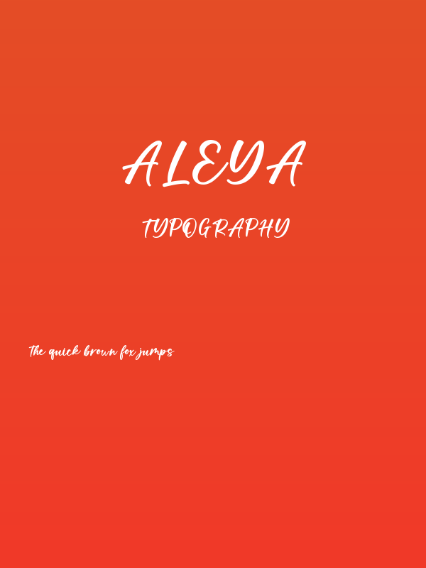 Aleya Poster