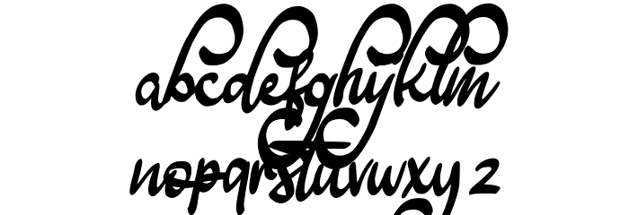 Aleyia Font LOWERCASE