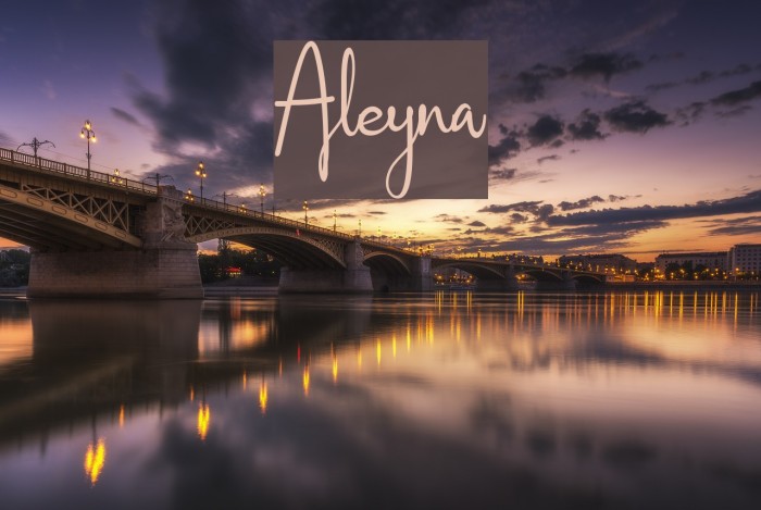Aleyna Font examples