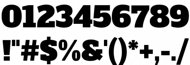 Alfa Slab One Regular Font OTHER CHARS