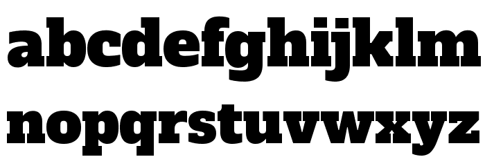 Alfa Slab One Regular Font LOWERCASE