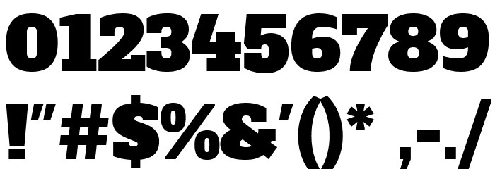 Alfa Slab One Font OTHER CHARS