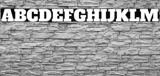 Alfa Slab One خط examples