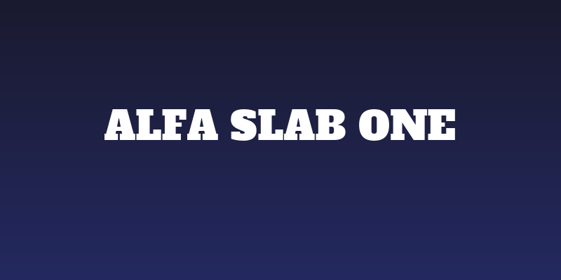 Alfa Slab One Social Header