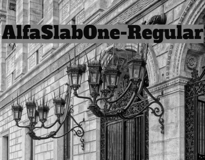 AlfaSlabOne-Regular フォント examples