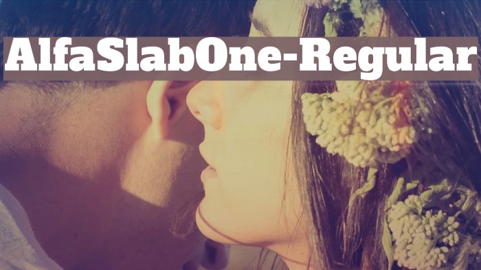 AlfaSlabOne-Regular フォント examples