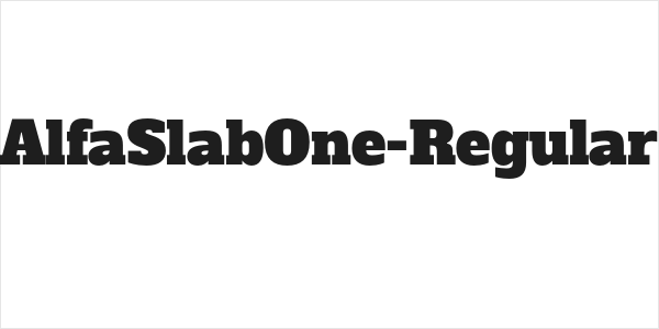 AlfaSlabOne-Regular Logo