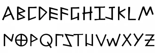 AlfabetixG Шрифта ВЕРХНИЙ