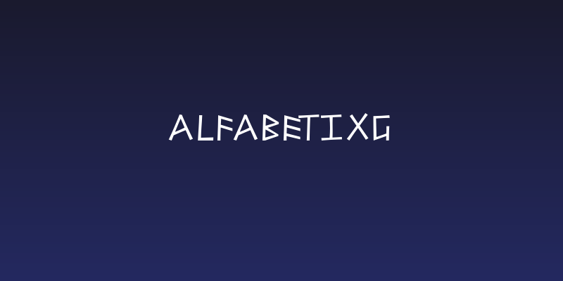 AlfabetixG Social Header