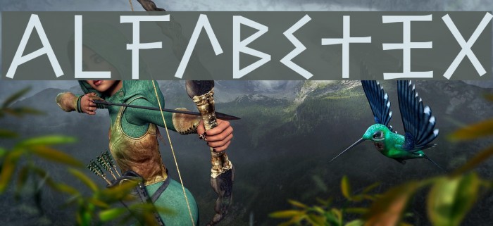 Alfabetix Font examples