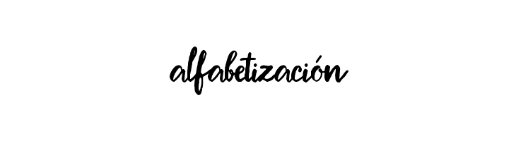 Alfabetizacin फ़ॉन्ट