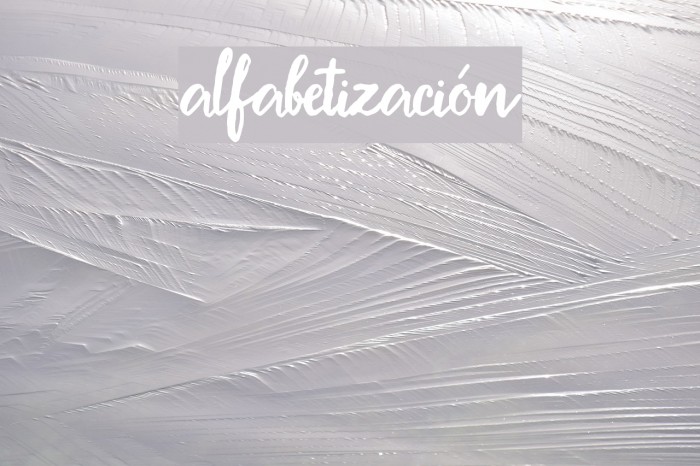 Alfabetizacin फ़ॉन्ट examples