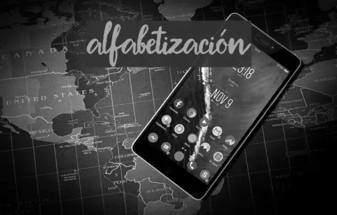 Alfabetización Font examples