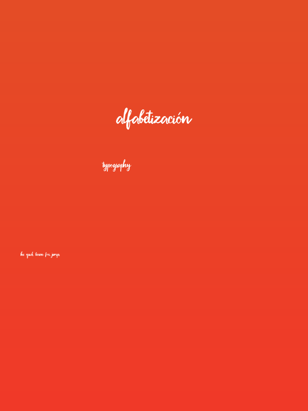 Alfabetización Poster