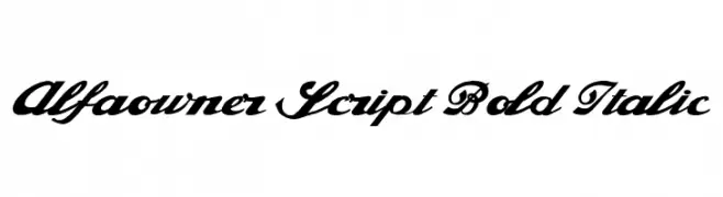 Alfaowner Script Bold Italic  baixar fontes gratis