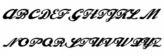 Alfaowner Script Bold Italic फ़ॉन्ट अपरकेस