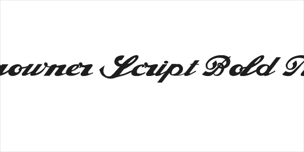 Alfaowner Script Bold Italic Logo